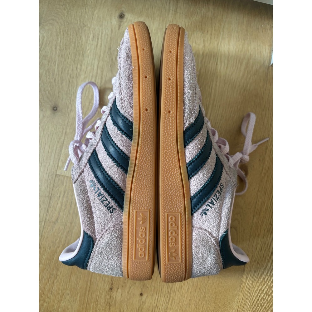 Adidas Handball Spezial Suede Sneakers 7 Low Top Retro Clear Pink Arctic Night - Picture 4 of 10